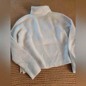 Unsubscribed Cashmere Women's Cream Turtleneck Sweater S-M